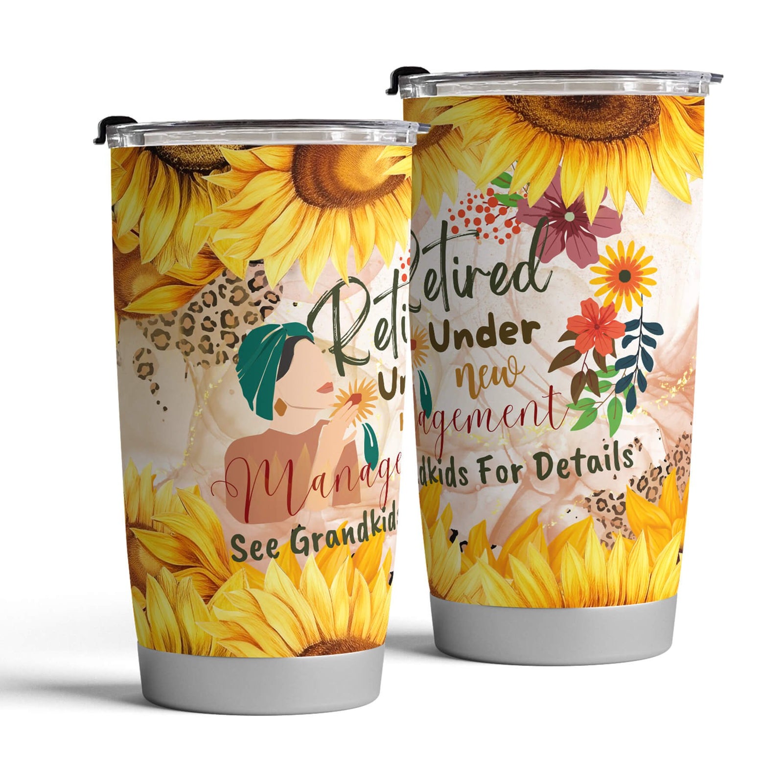 Best Friend Floral 20oz Stainless Steel Tumbler - Gifts for Best