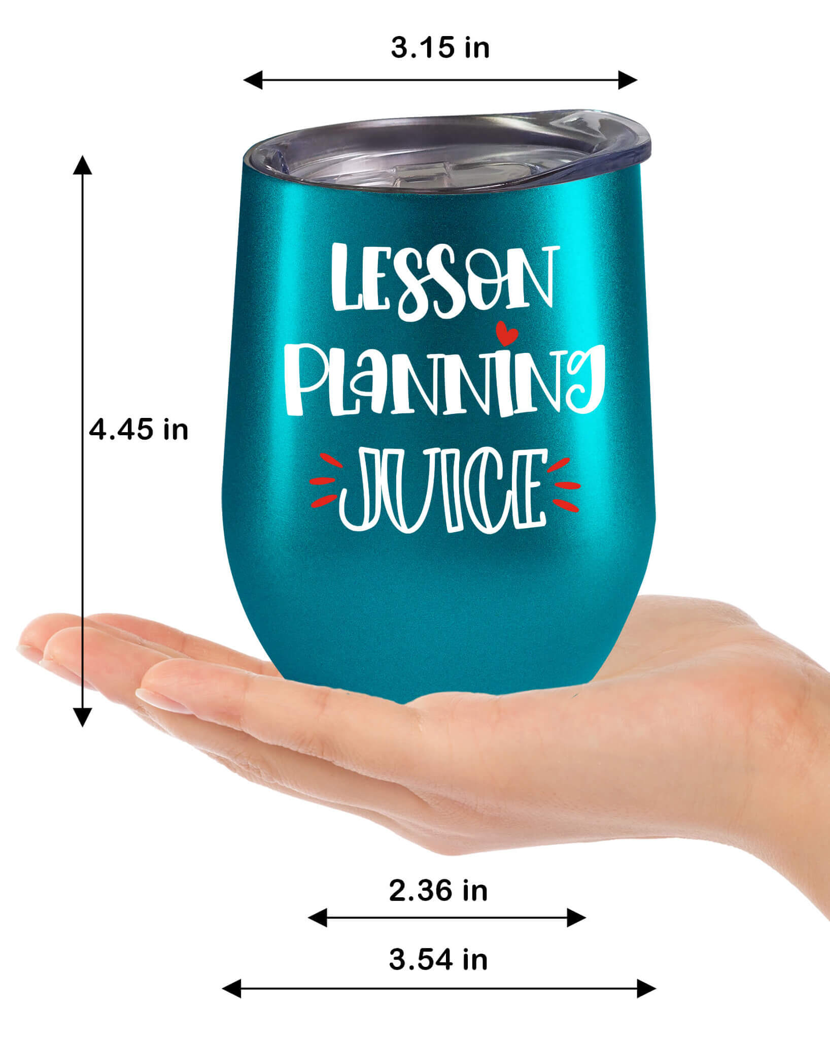 Educator's Companion Tumbler: 'Lesson Planning Juice' 12 oz Stainless Steel Cup for Teachers - fancyfams
