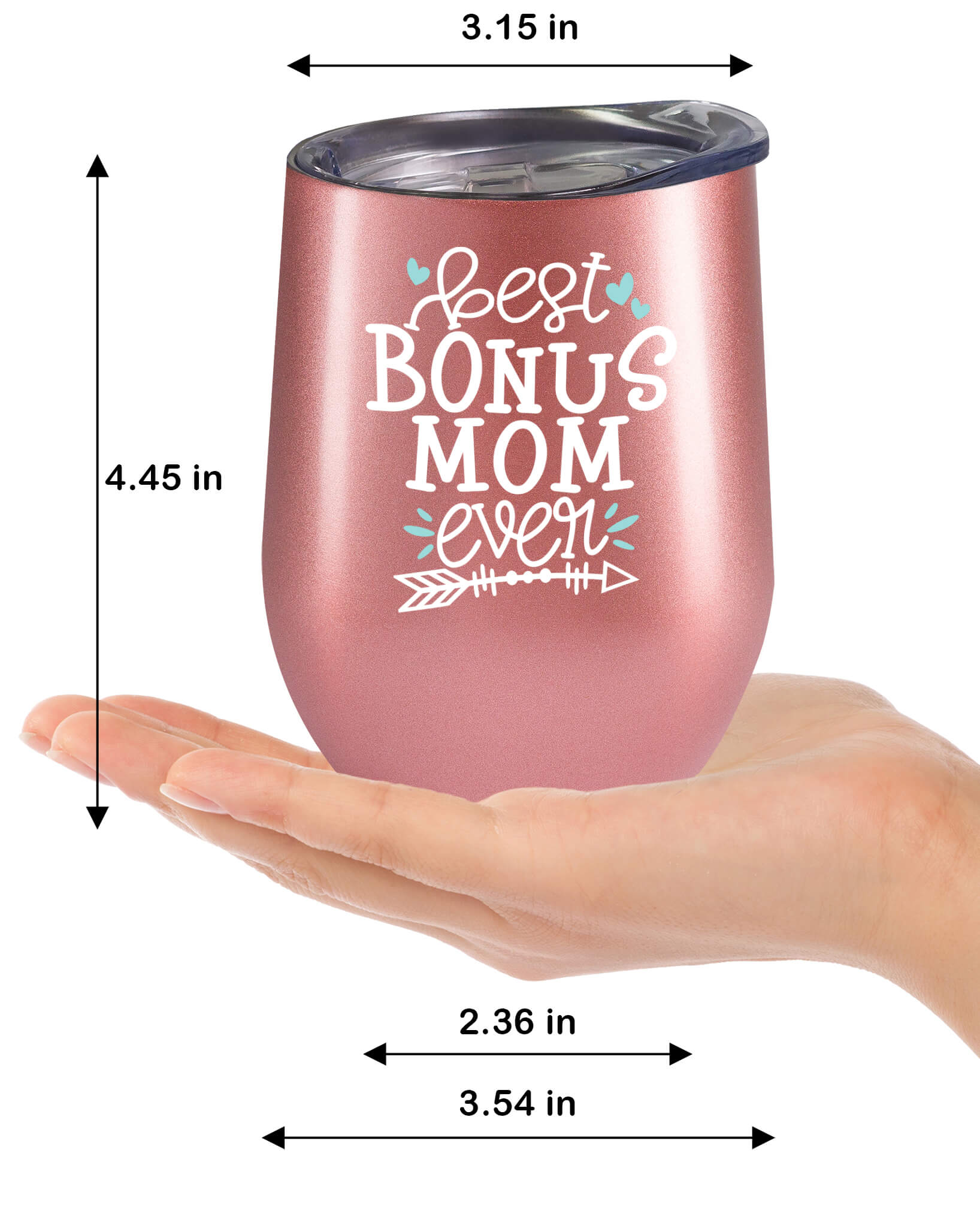 Thoughtful Gifts for Bonus Moms and Mothers-in-Law-12oz stainless steel tumbler - fancyfams